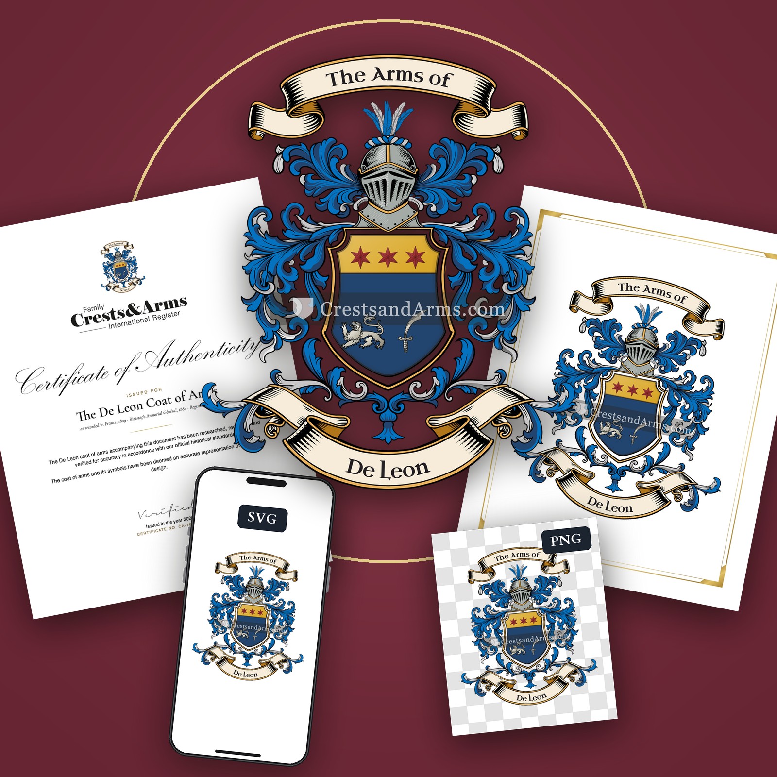 The De Leon coat of arms
