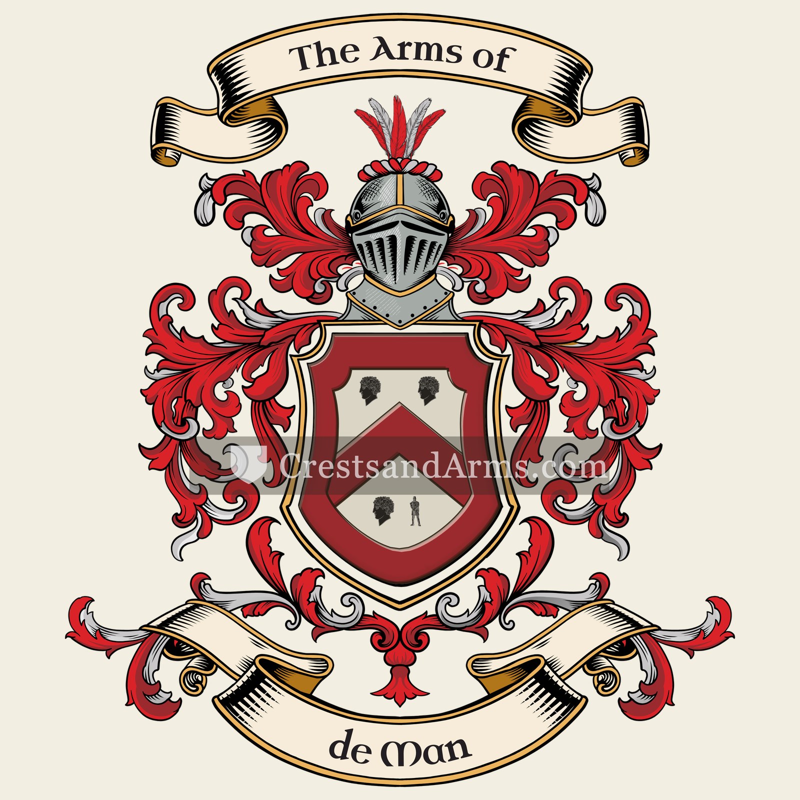 The de Man coat of arms