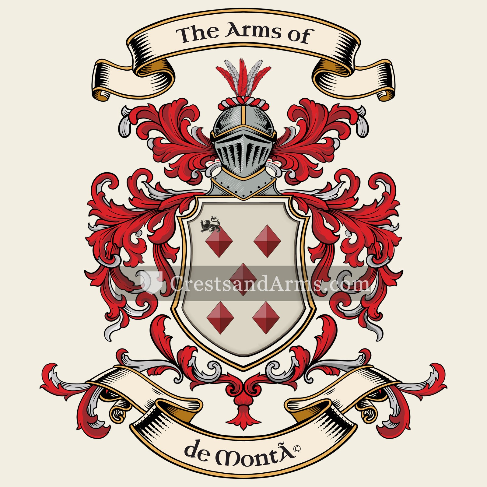 The de Monté coat of arms