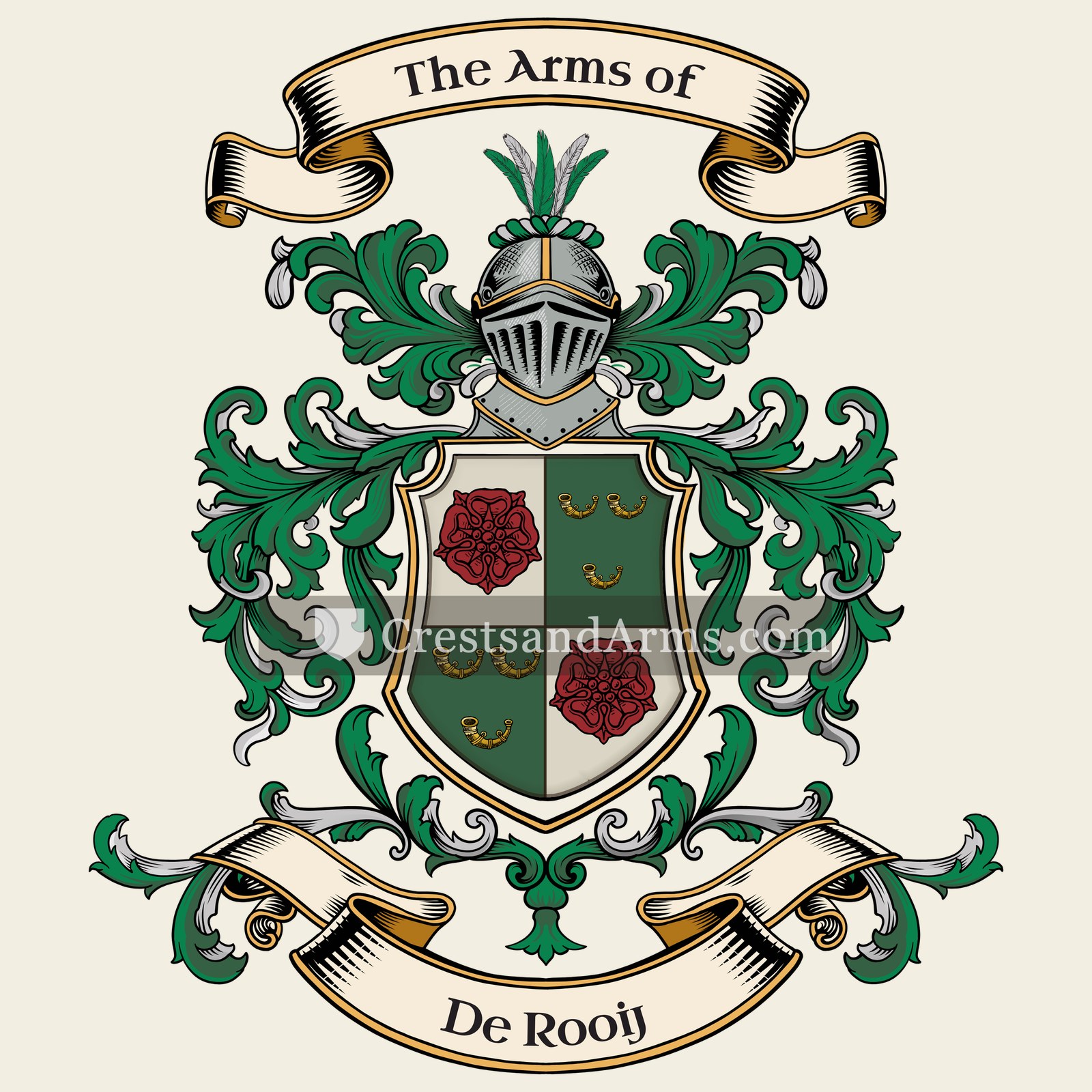 The De Rooij coat of arms
