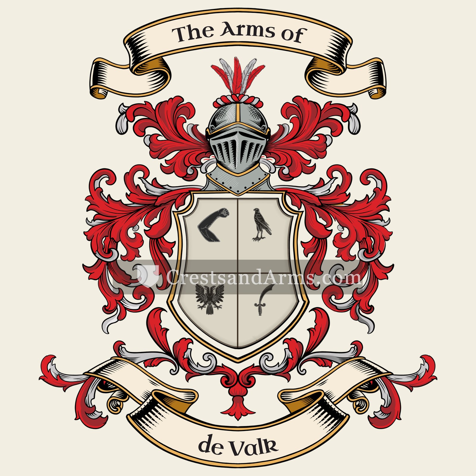 The de Valk coat of arms