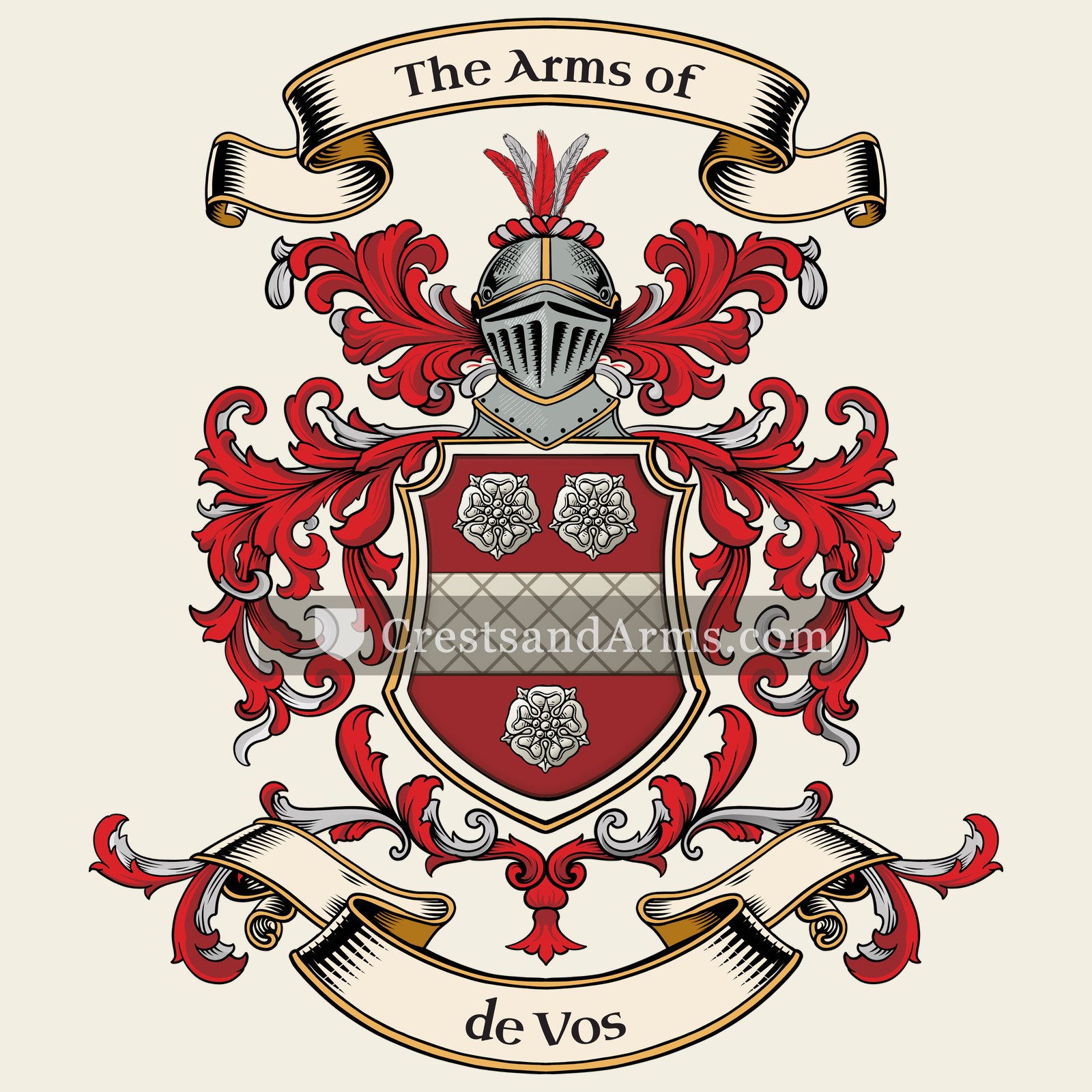 The de Vos coat of arms