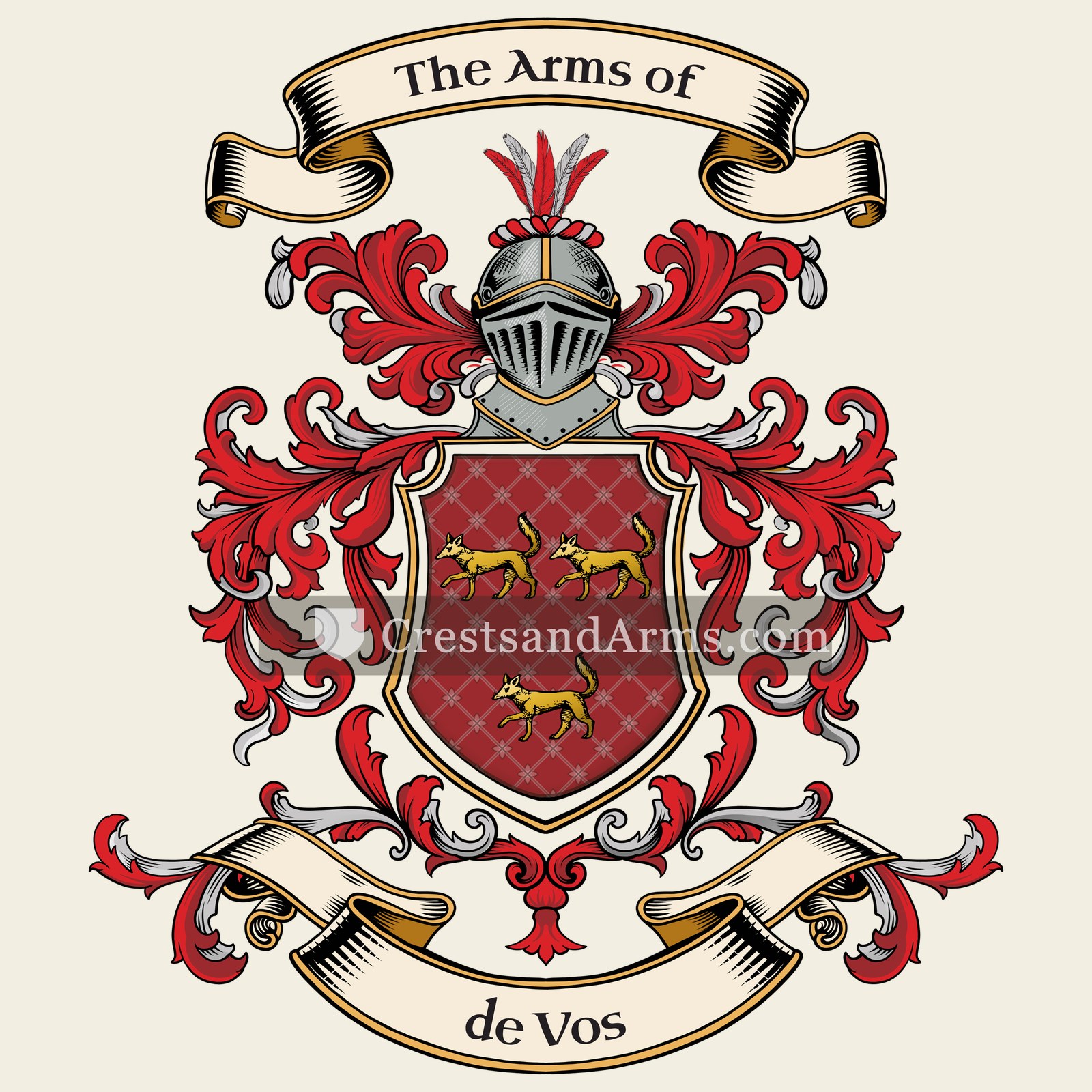 The de Vos coat of arms