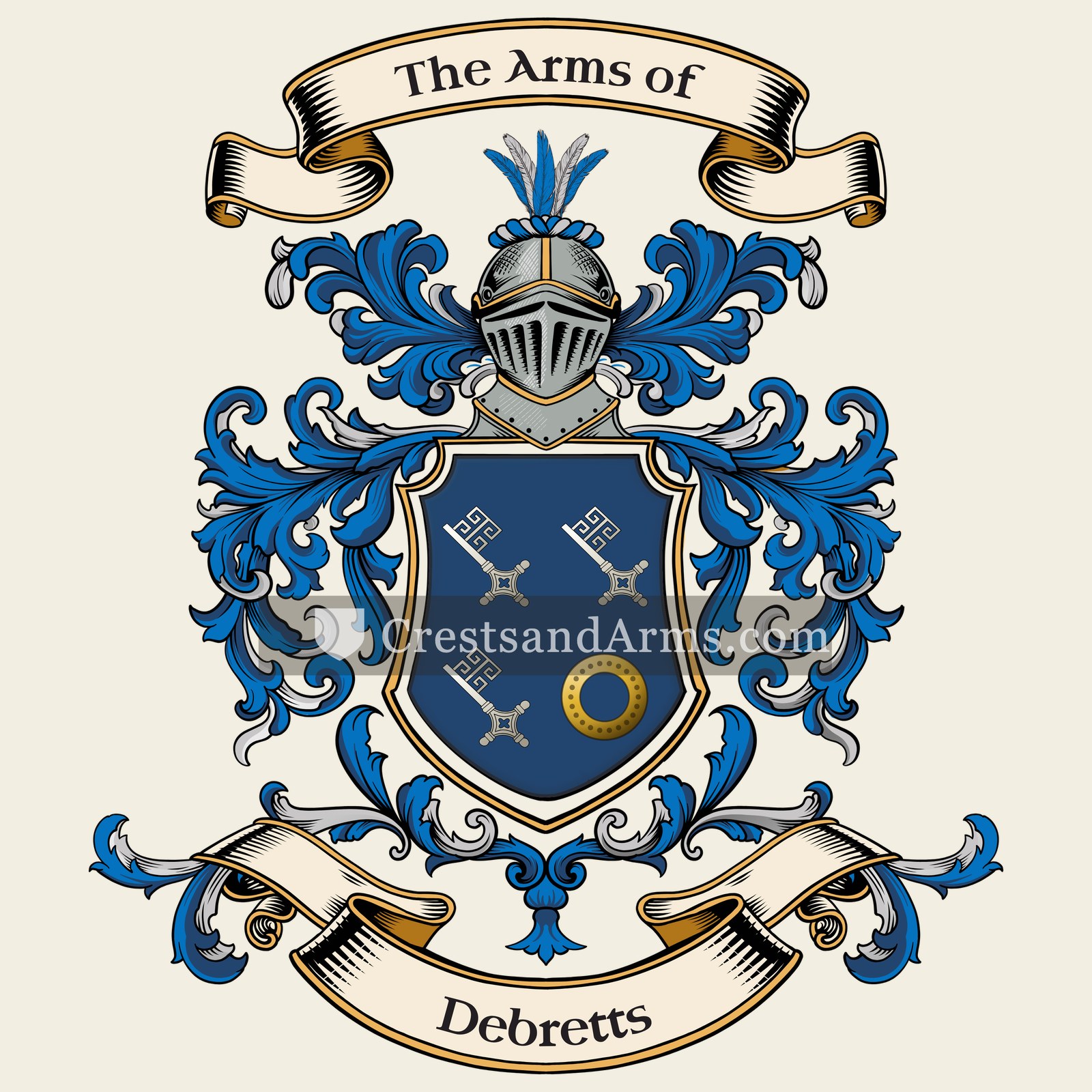 The Debretts coat of arms