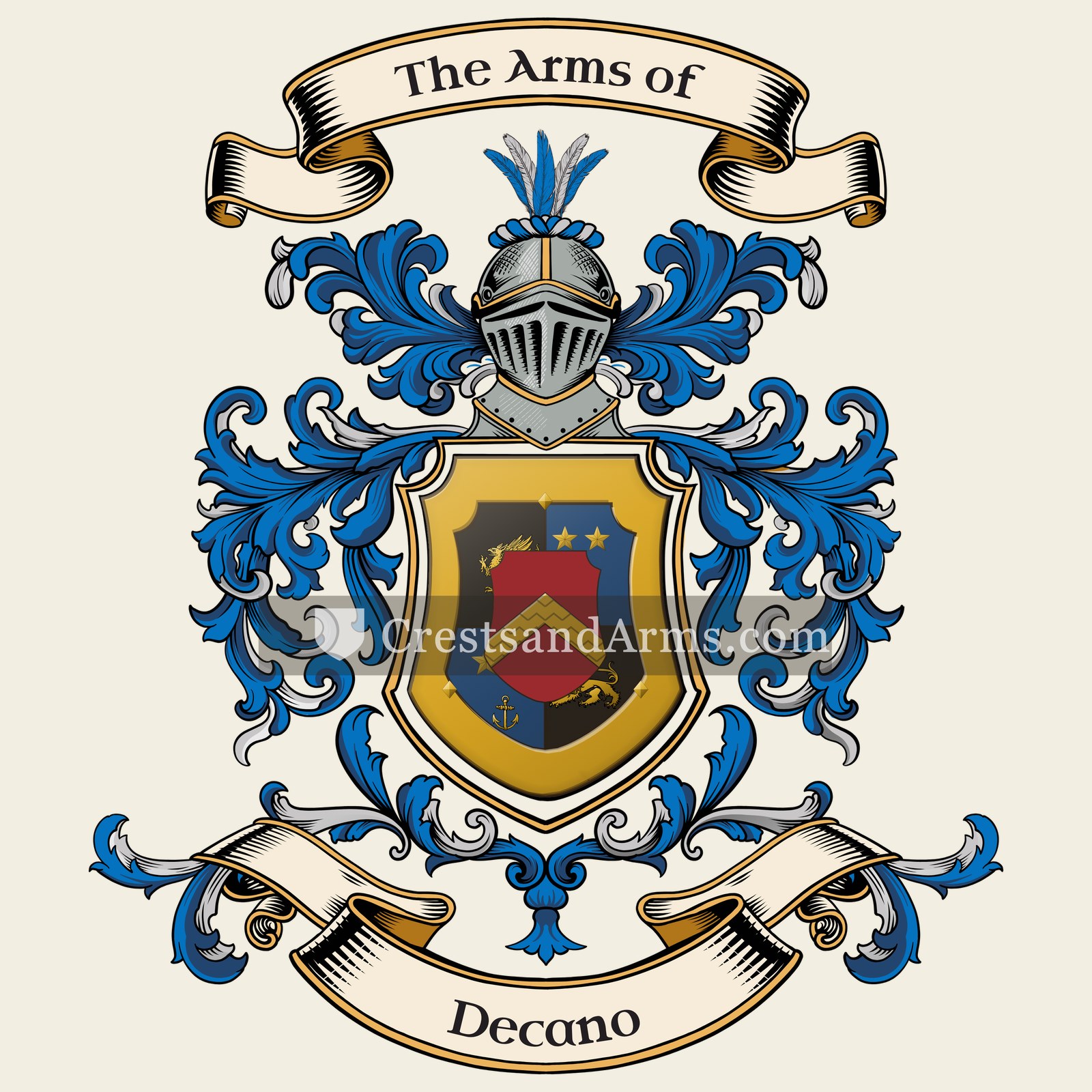 The Decano coat of arms