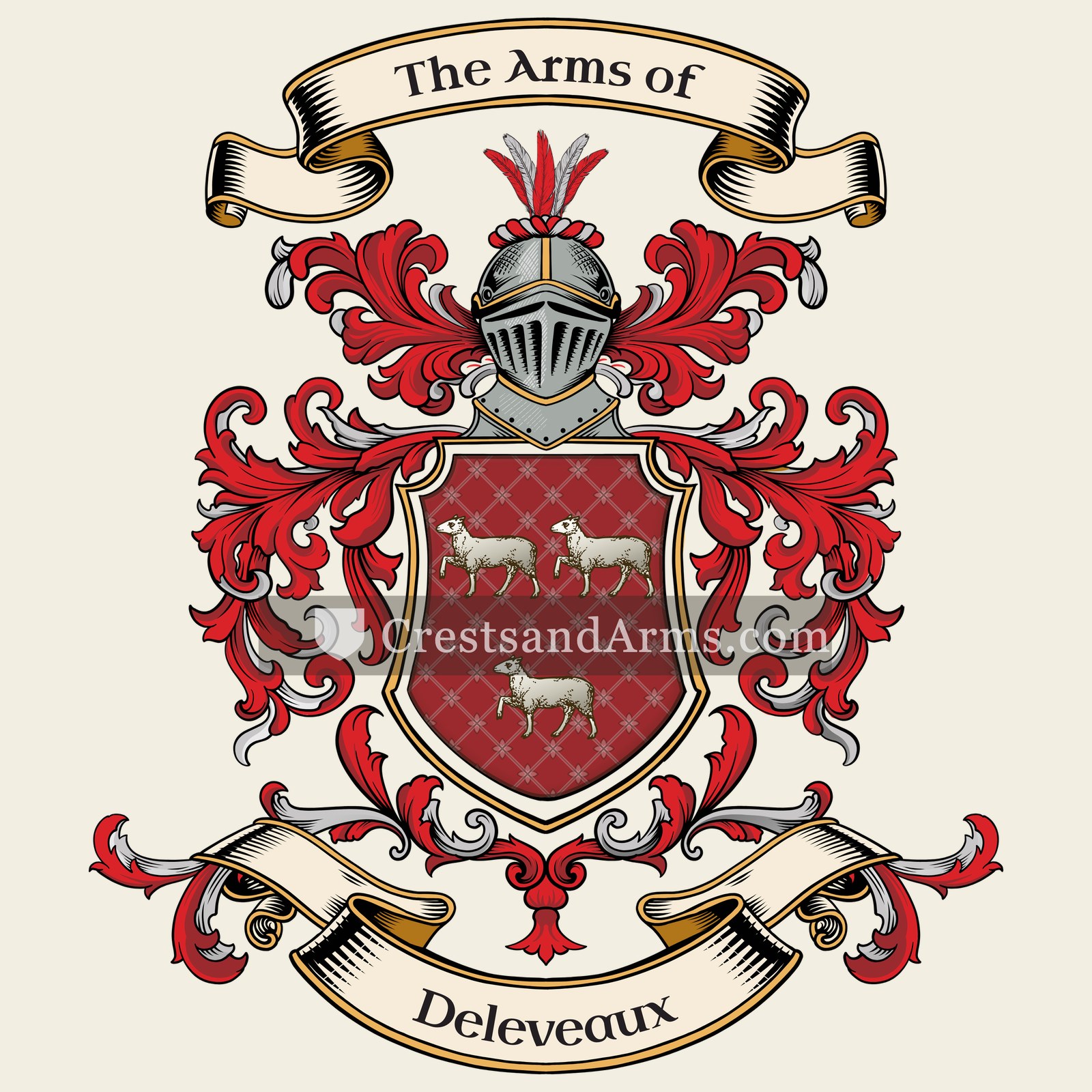 The Deleveaux coat of arms