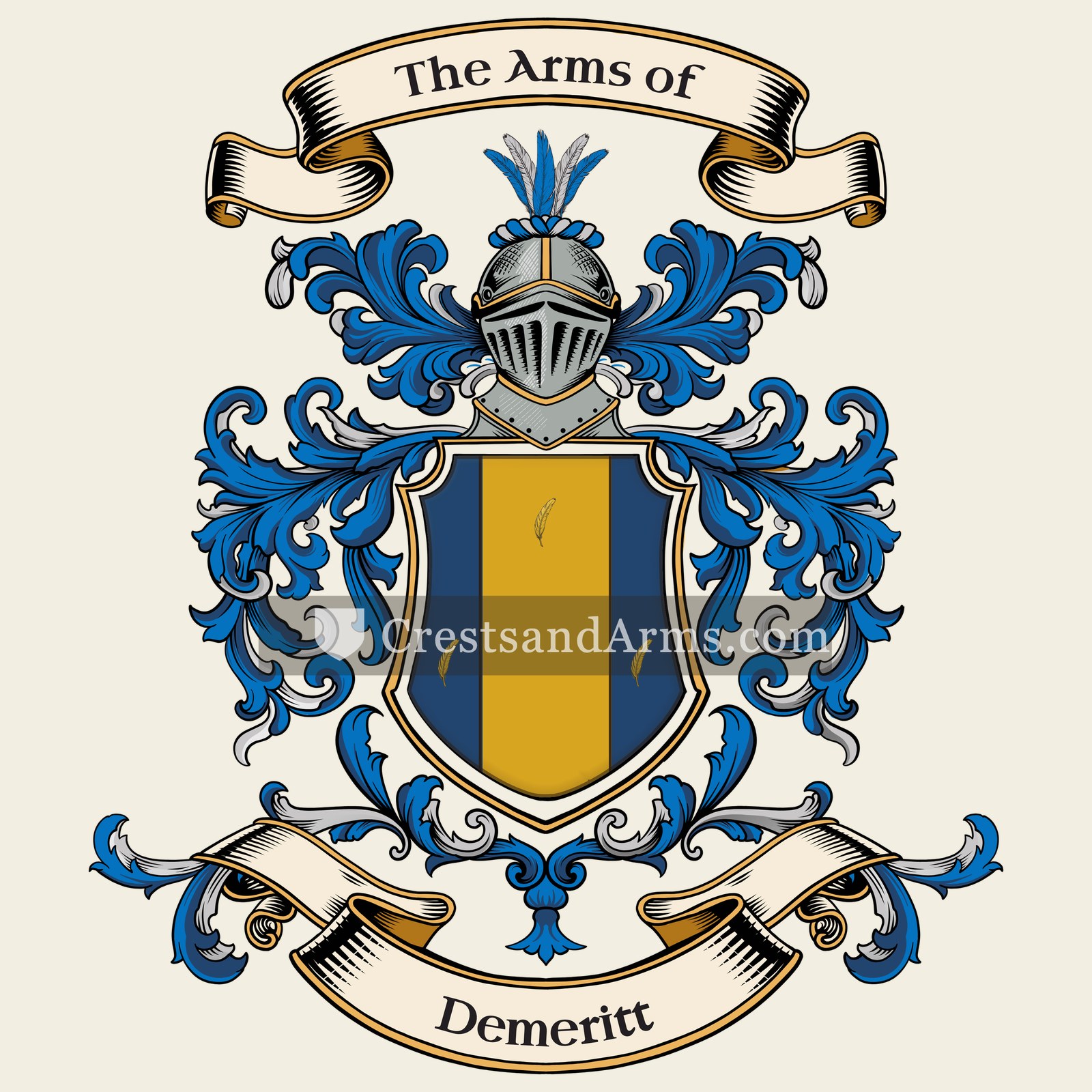 The Demeritt coat of arms
