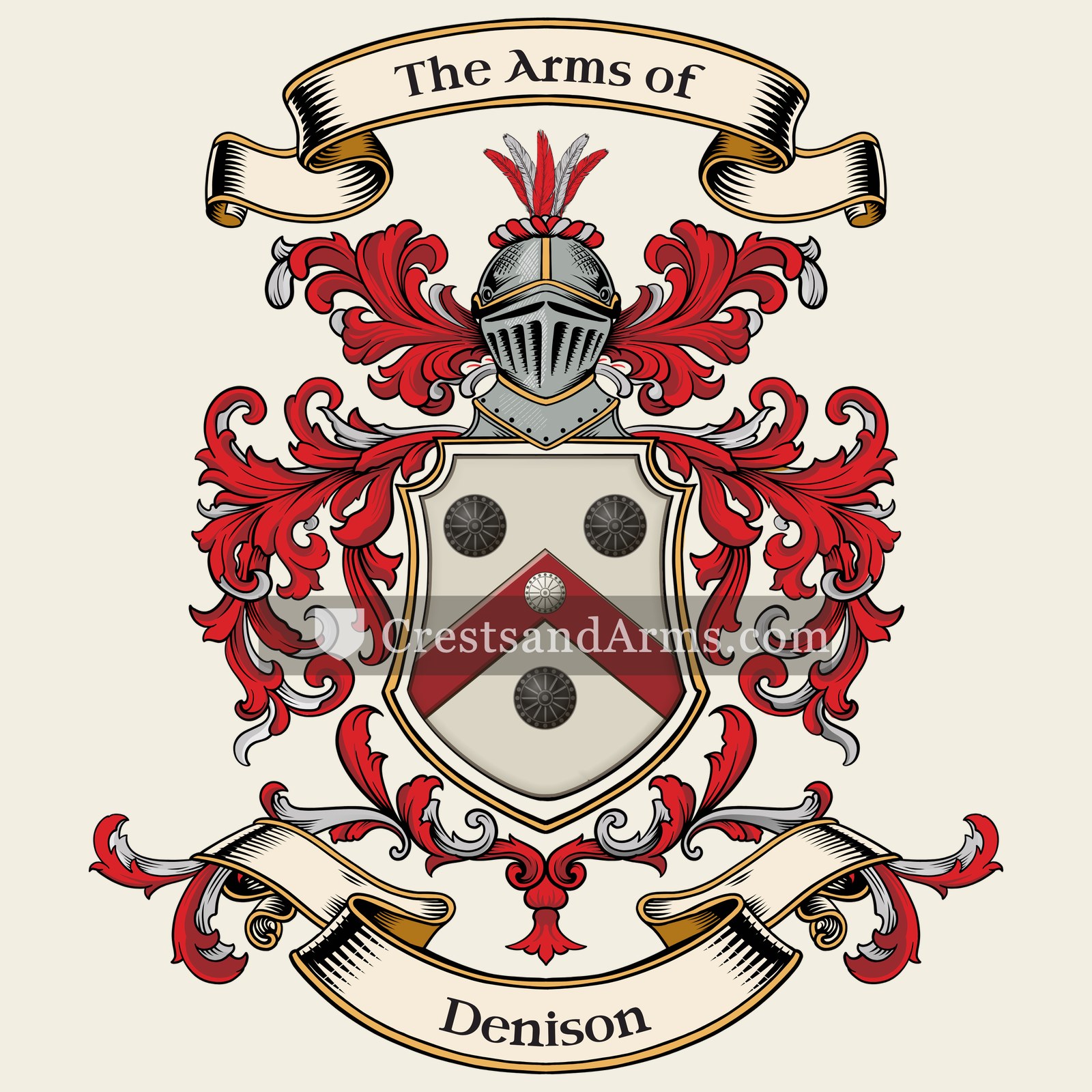 The Denison coat of arms