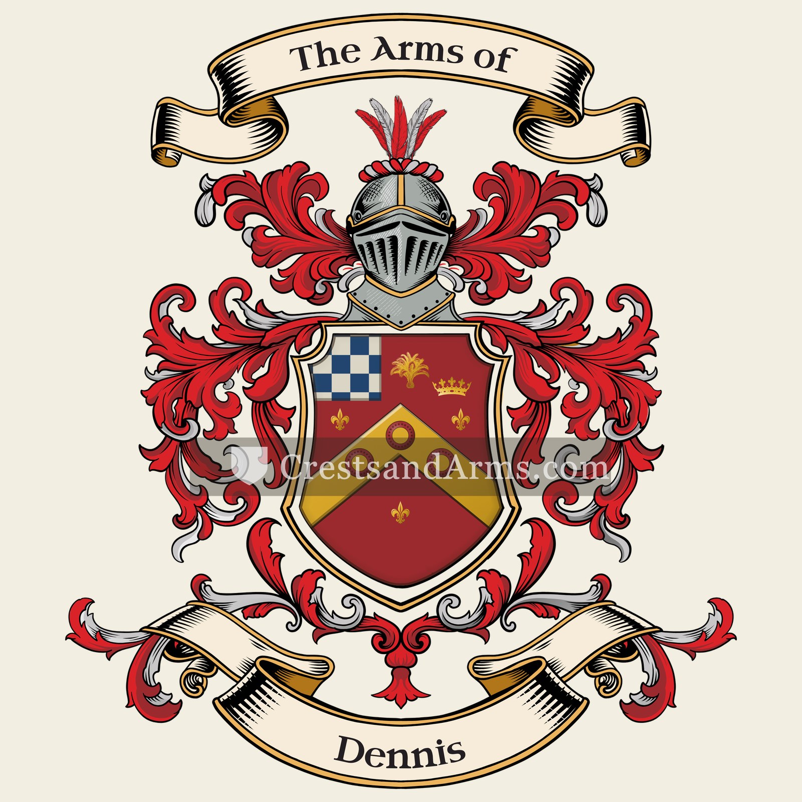 The Dennis coat of arms