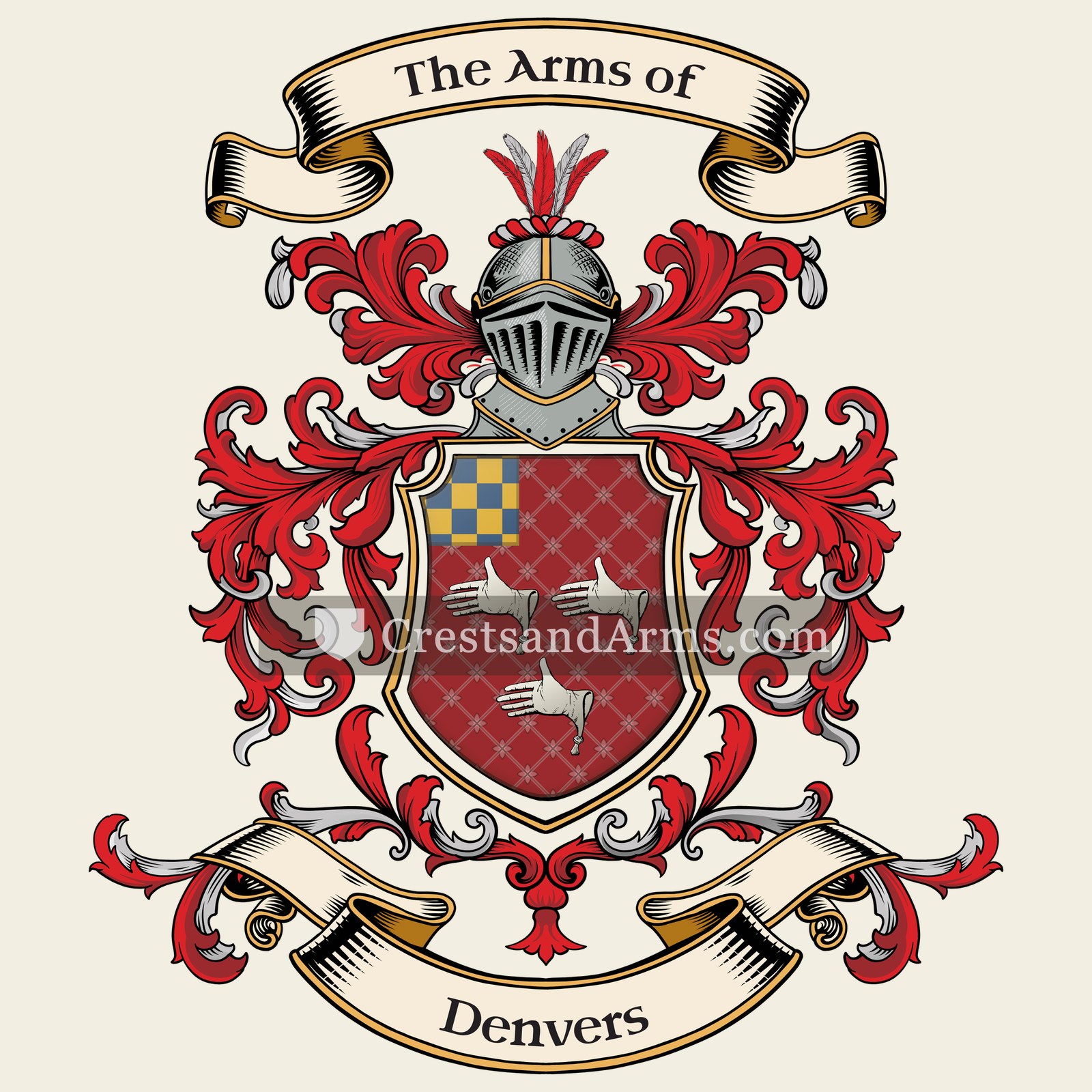 The Denvers coat of arms