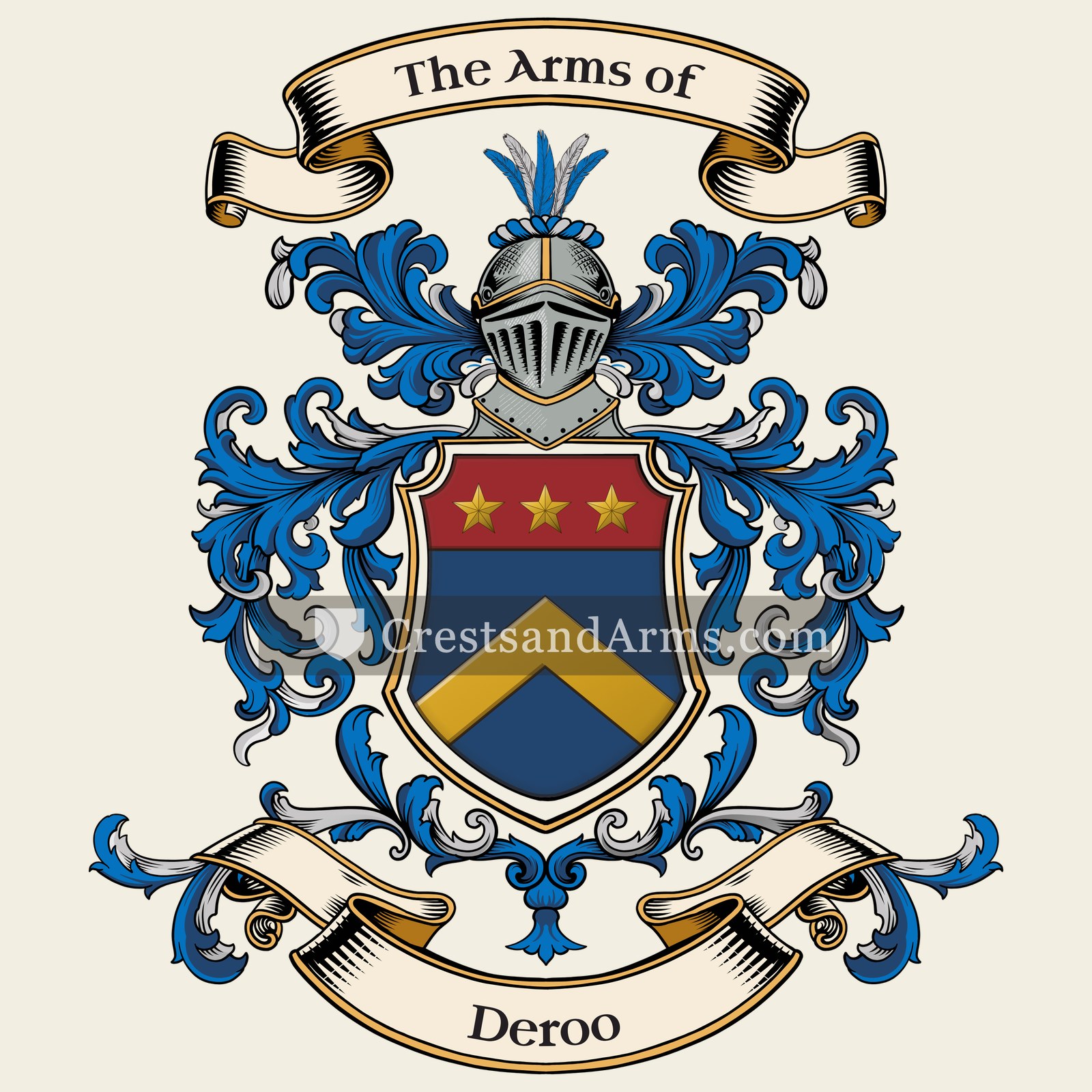 The Deroo coat of arms