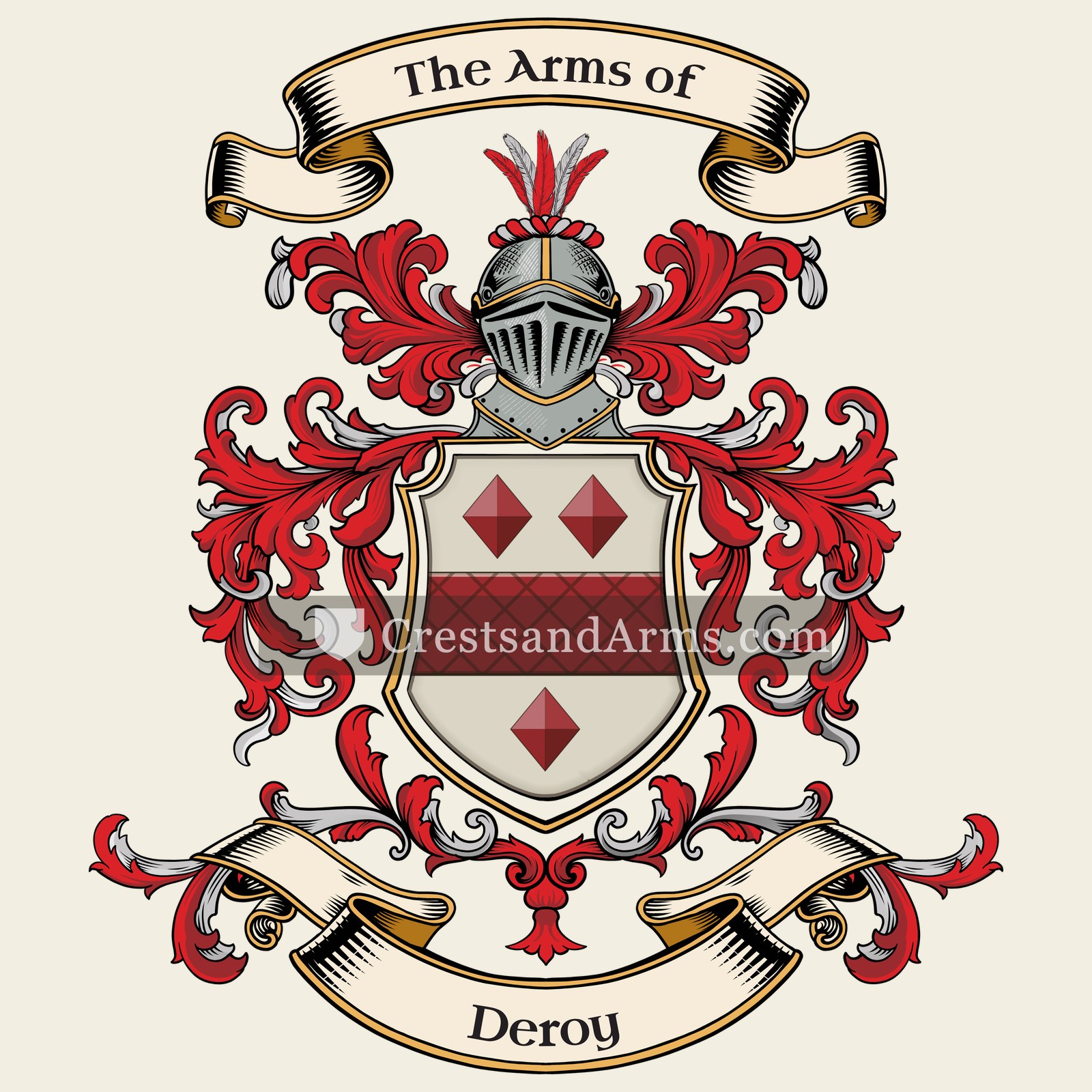 The Deroy coat of arms