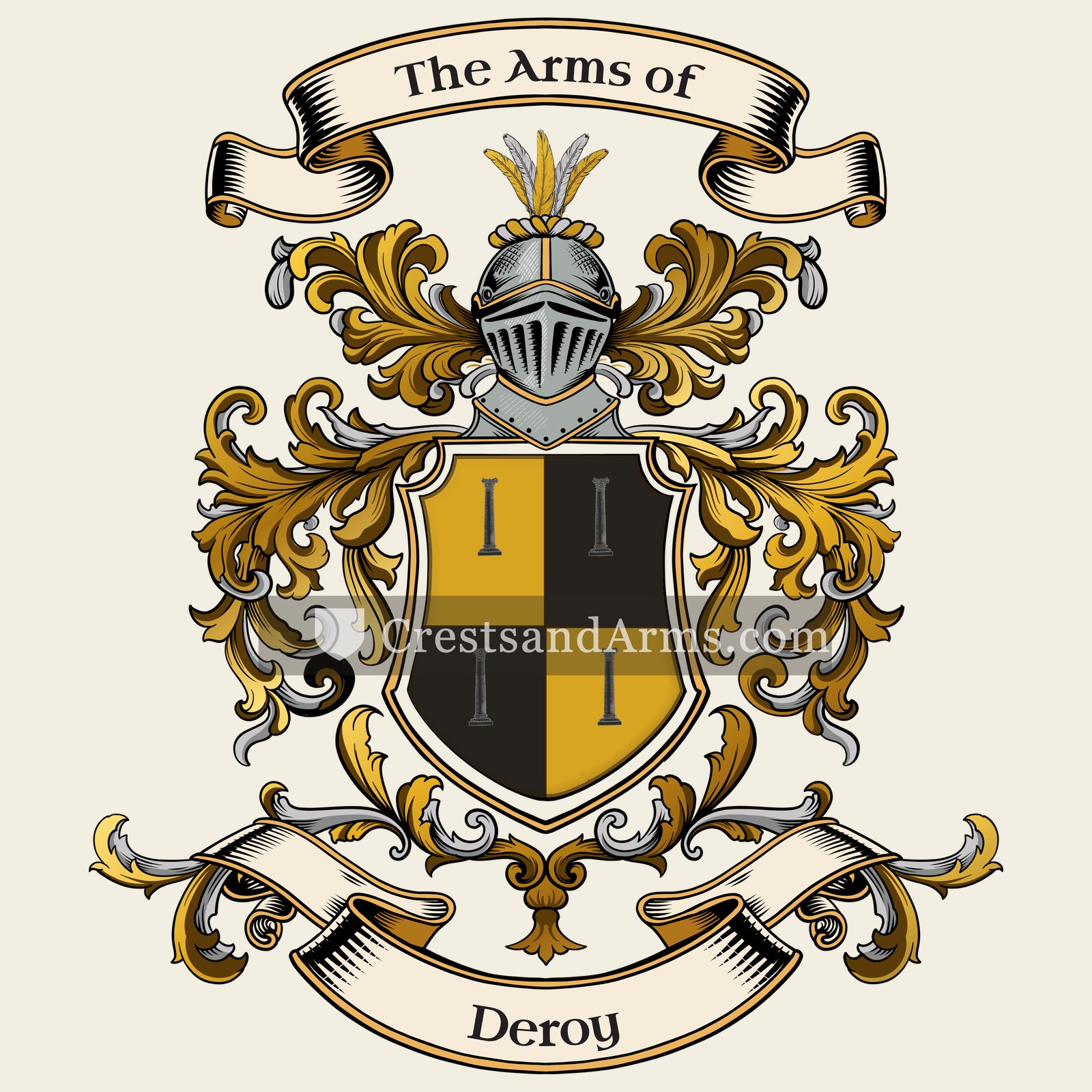 The Deroy coat of arms