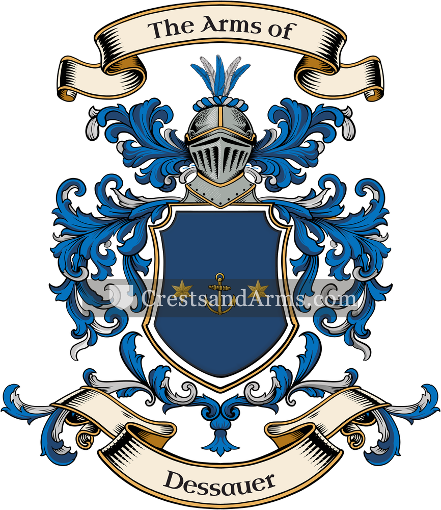 The Dessauer coat of arms, drawn from the recorded blazon