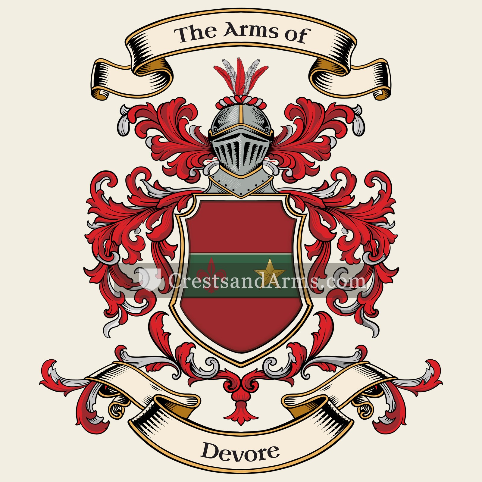 The Devore coat of arms