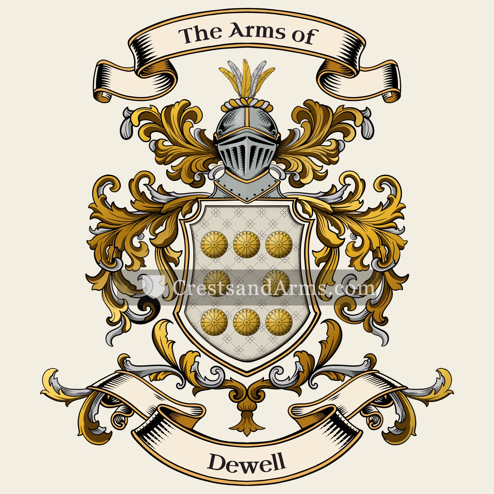 The Dewell coat of arms