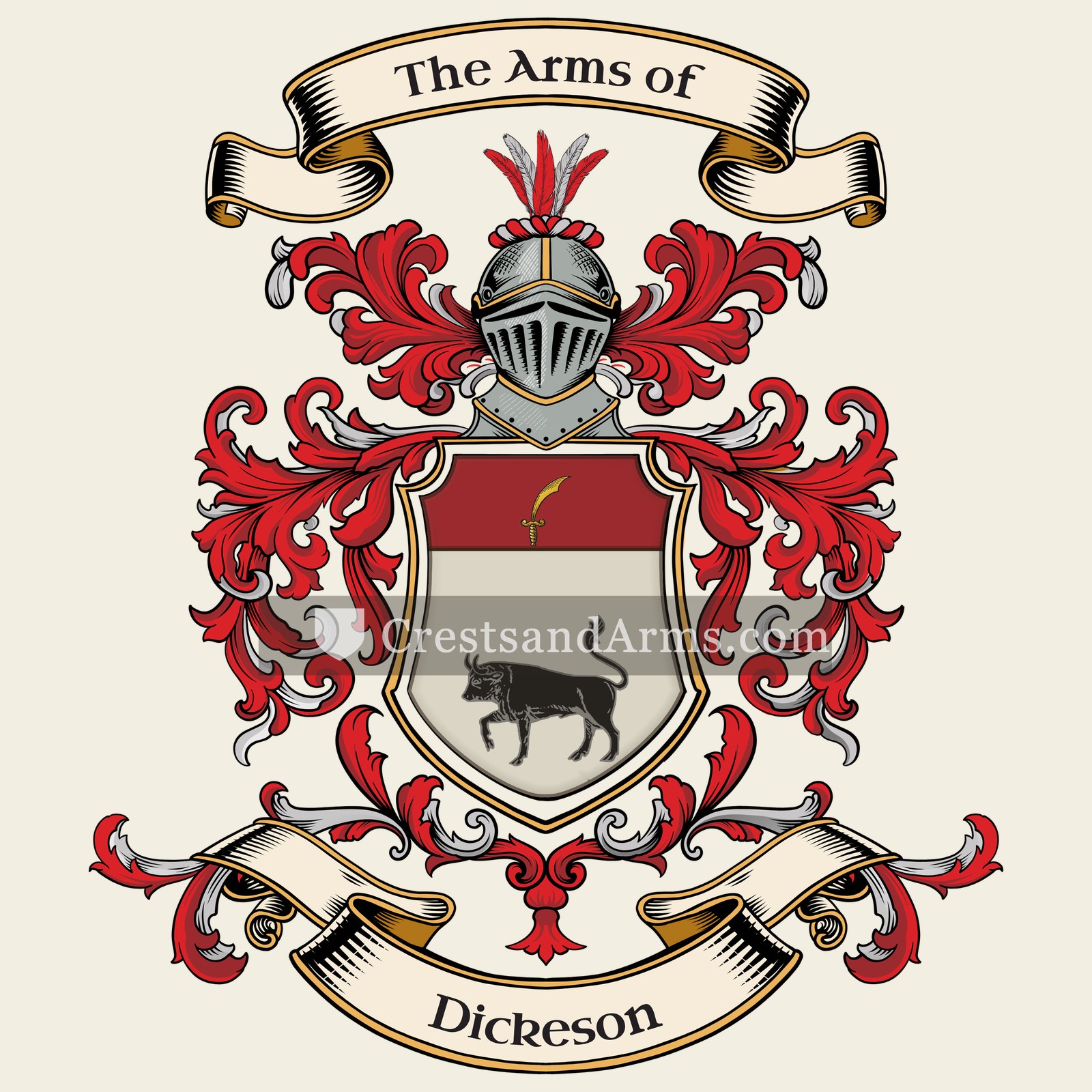 The Dickeson coat of arms