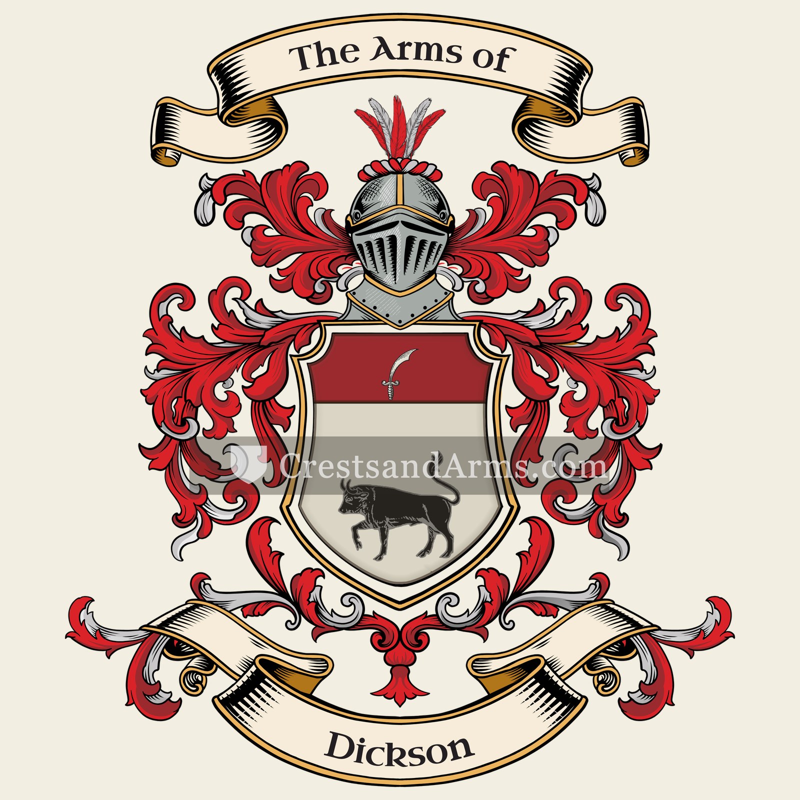 The Dickson coat of arms