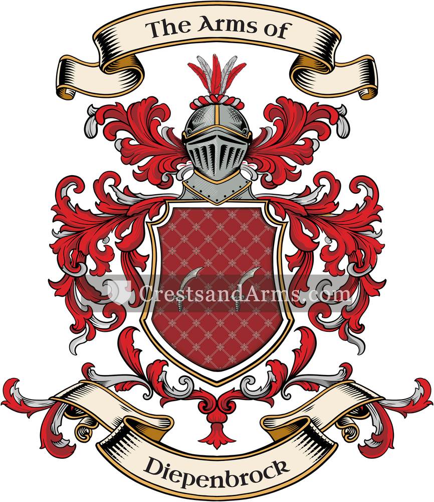 The Diepenbrock coat of arms, drawn from the recorded blazon