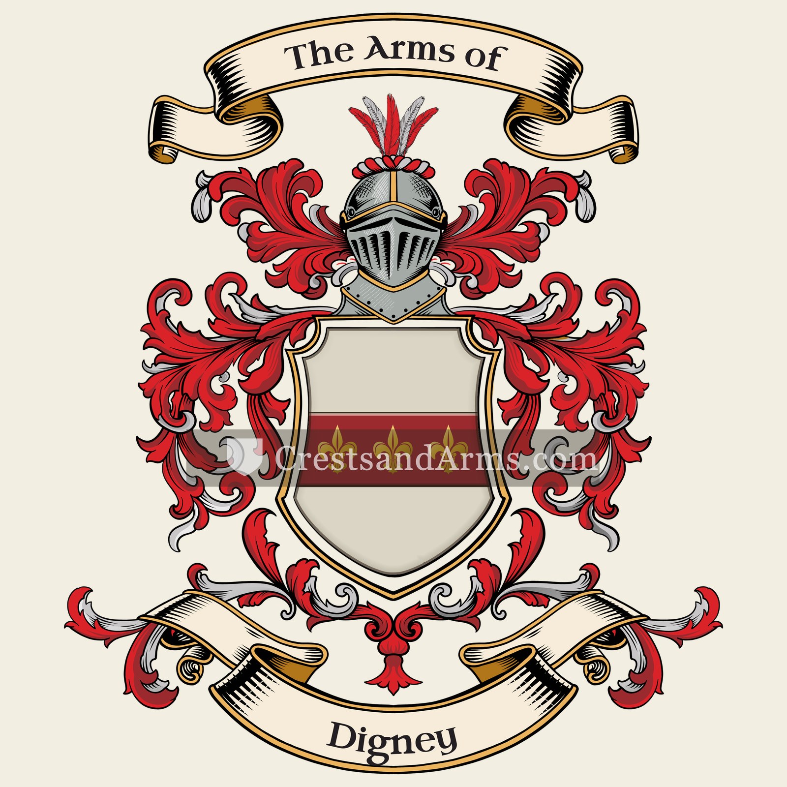 The Digney coat of arms