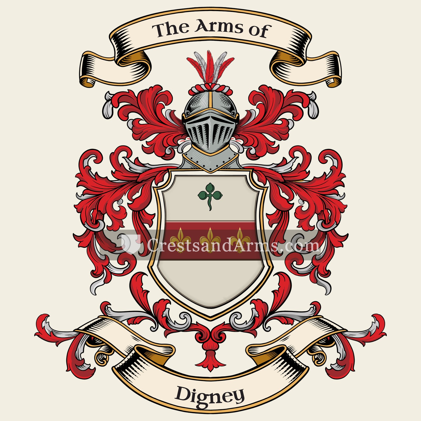 The Digney coat of arms