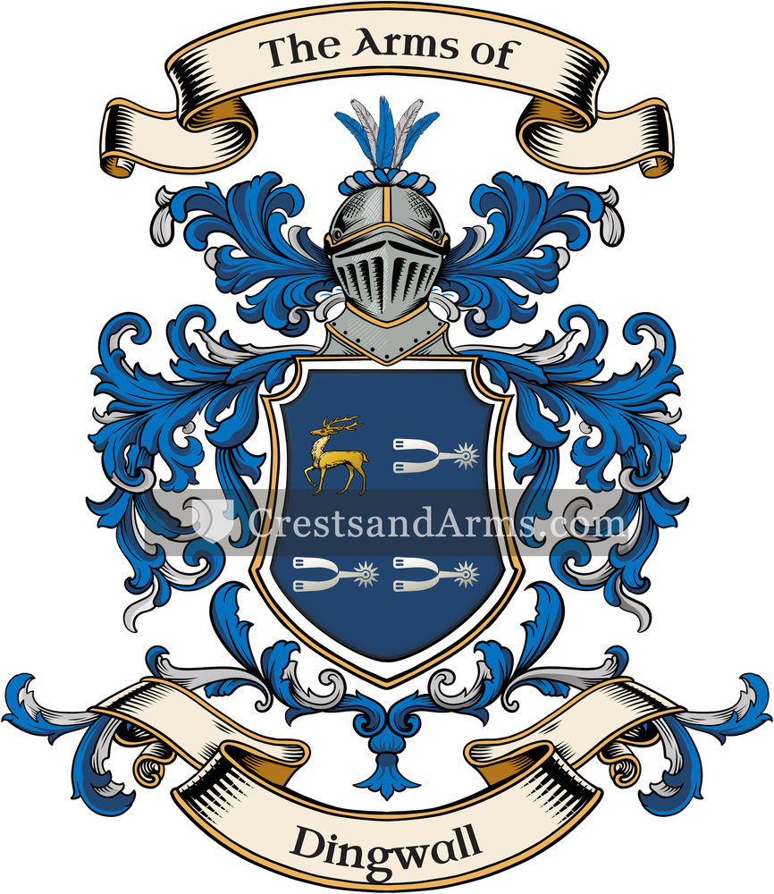 The Dingwall coat of arms, drawn from the recorded blazon