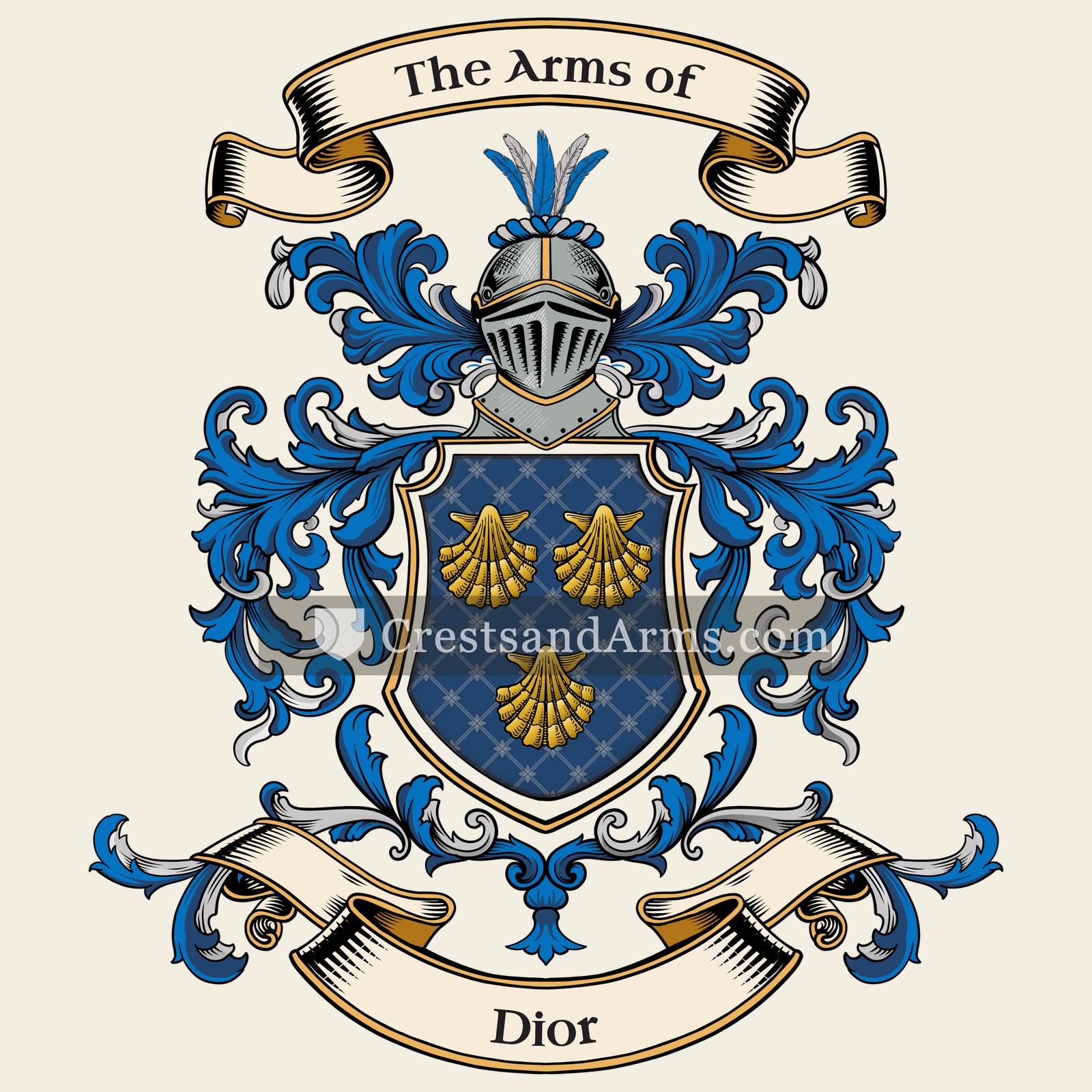 The Dior coat of arms