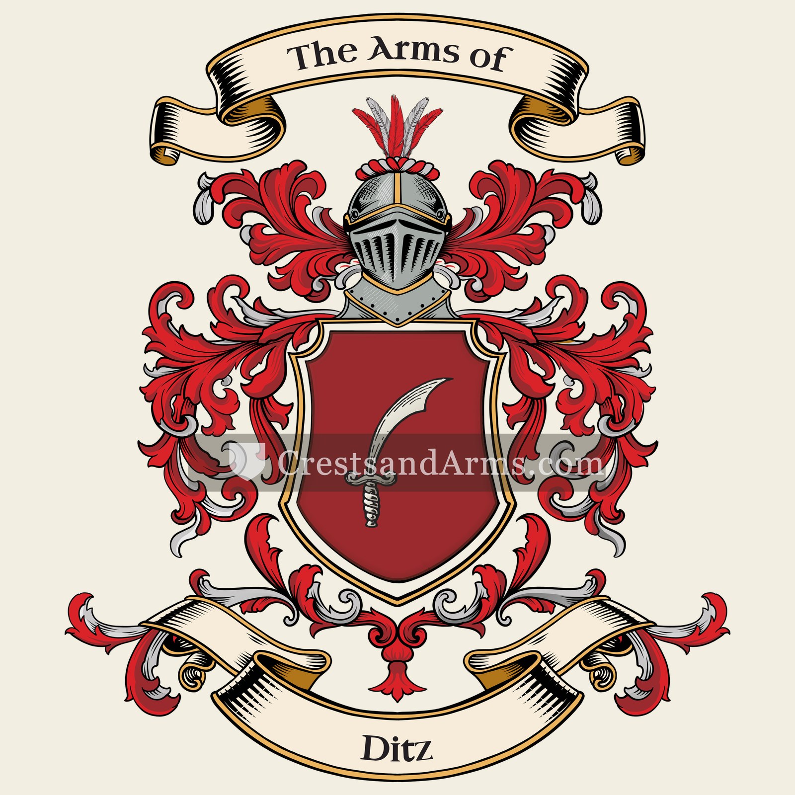 The Ditz coat of arms