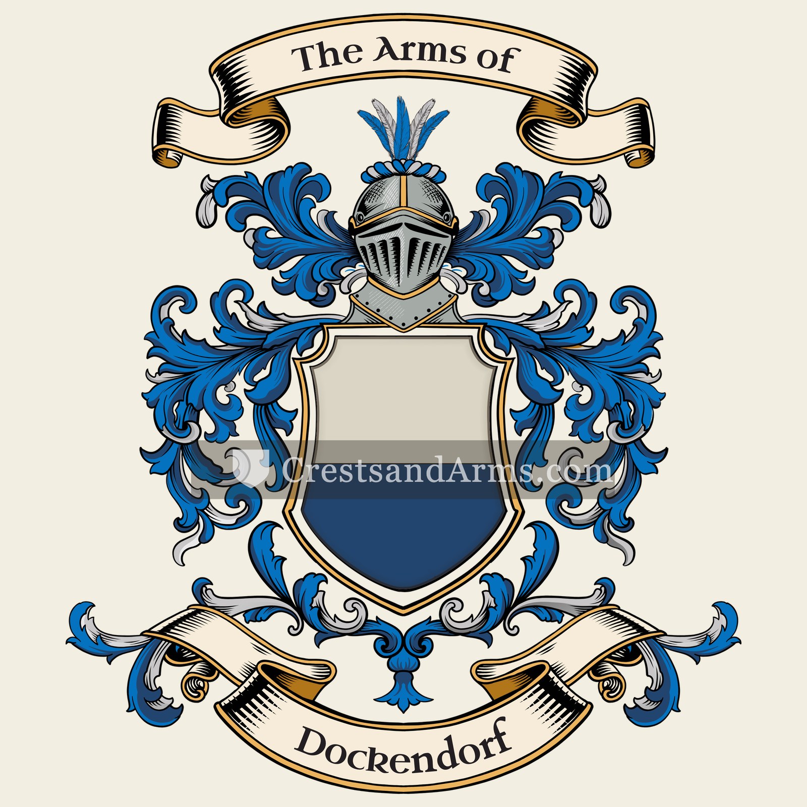 The Dockendorf coat of arms, drawn from the recorded blazon