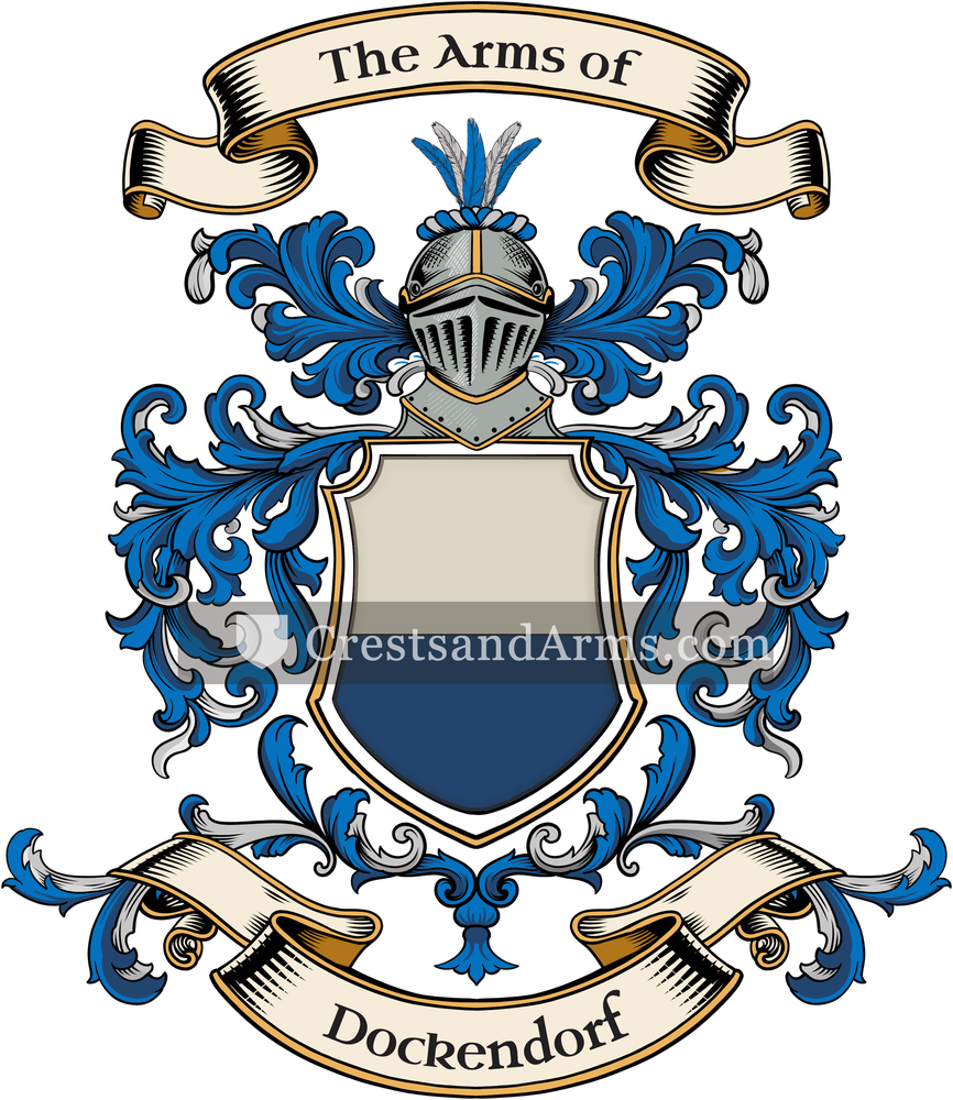 The Dockendorf coat of arms, drawn from the recorded blazon