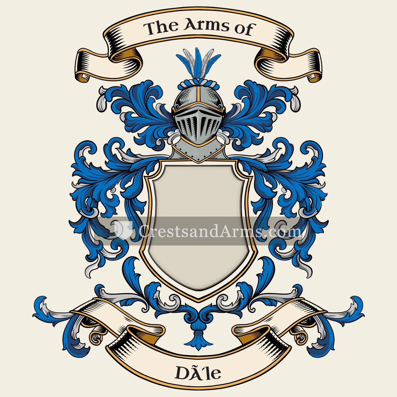 The Dôle coat of arms, drawn from the recorded blazon