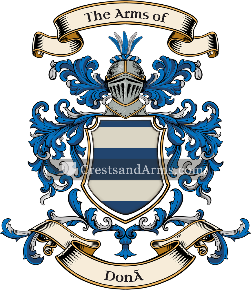 The Donà coat of arms, drawn from the recorded blazon
