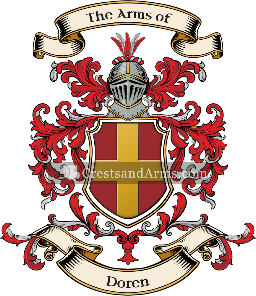 The Doren coat of arms, drawn from the recorded blazon