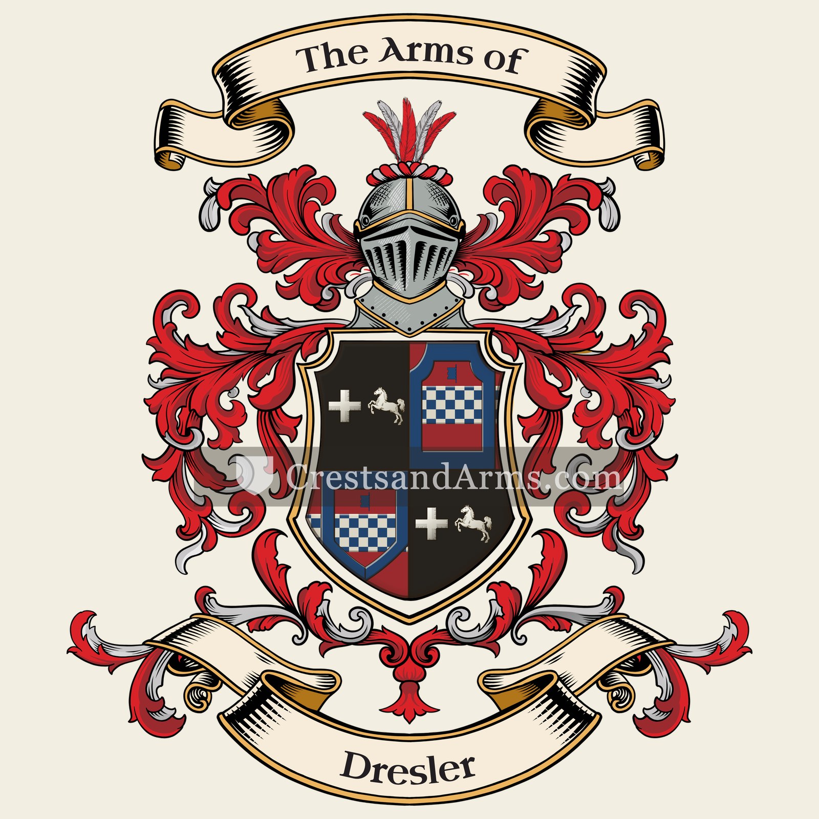The Dresler coat of arms