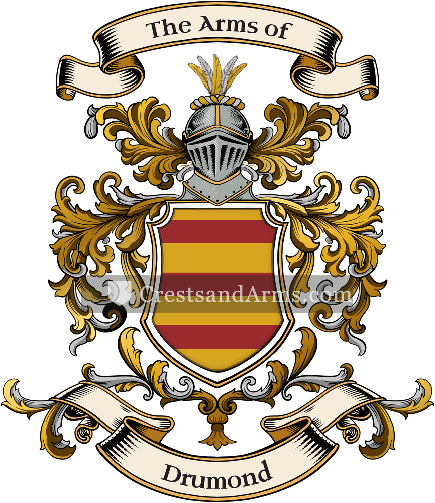 The Drumond coat of arms, drawn from the recorded blazon