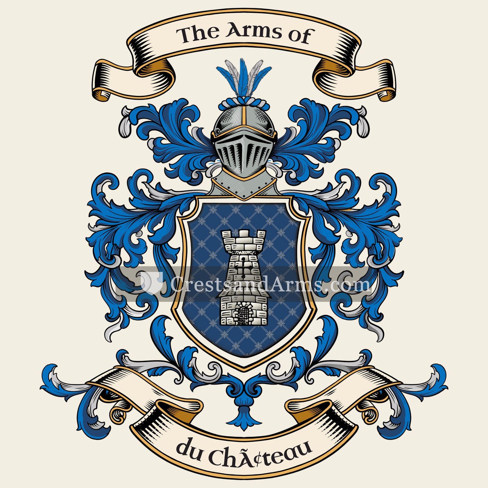 The du Château coat of arms