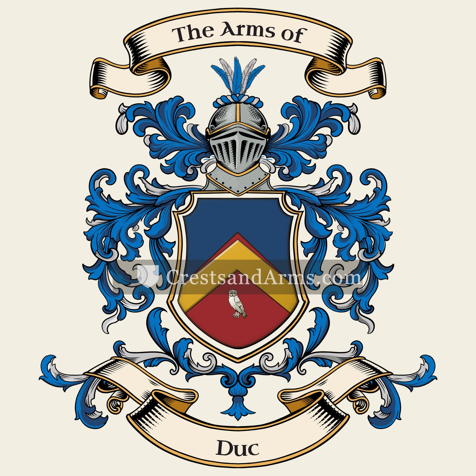 The Duc coat of arms
