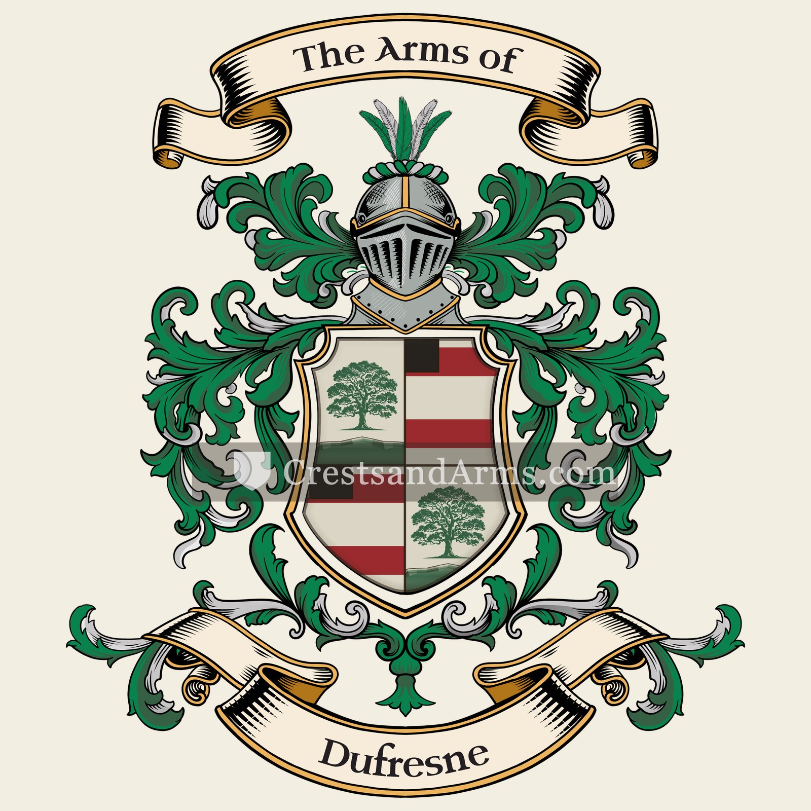 The Dufresne coat of arms