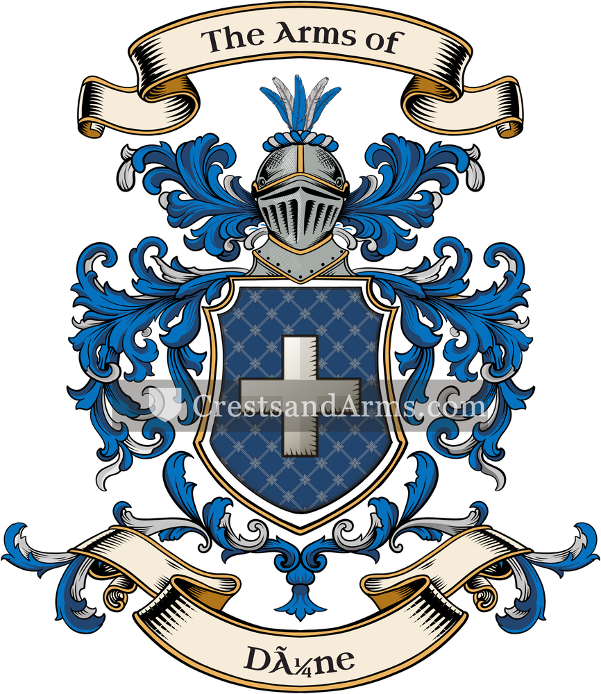 The Düne coat of arms, drawn from the recorded blazon
