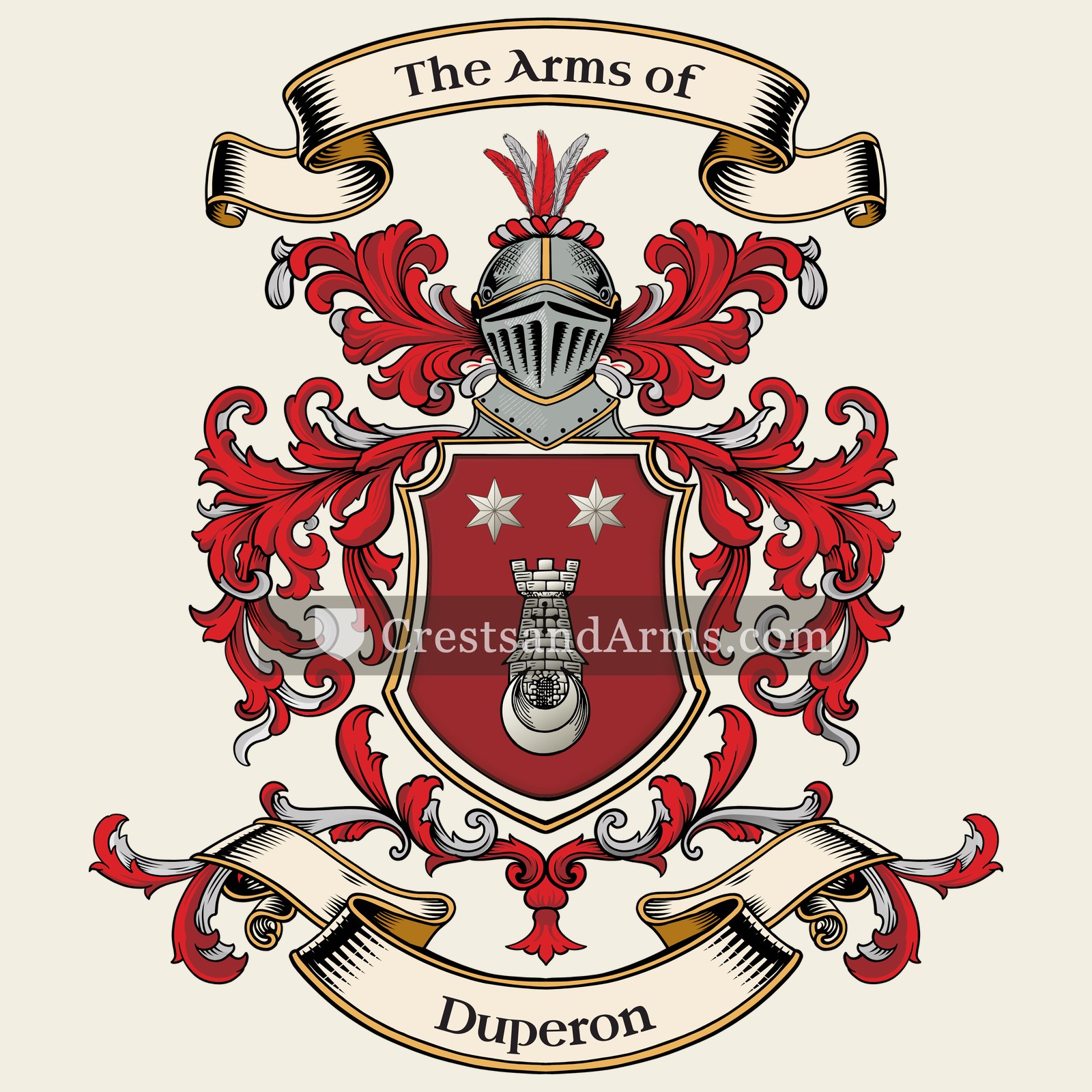 The Duperon coat of arms
