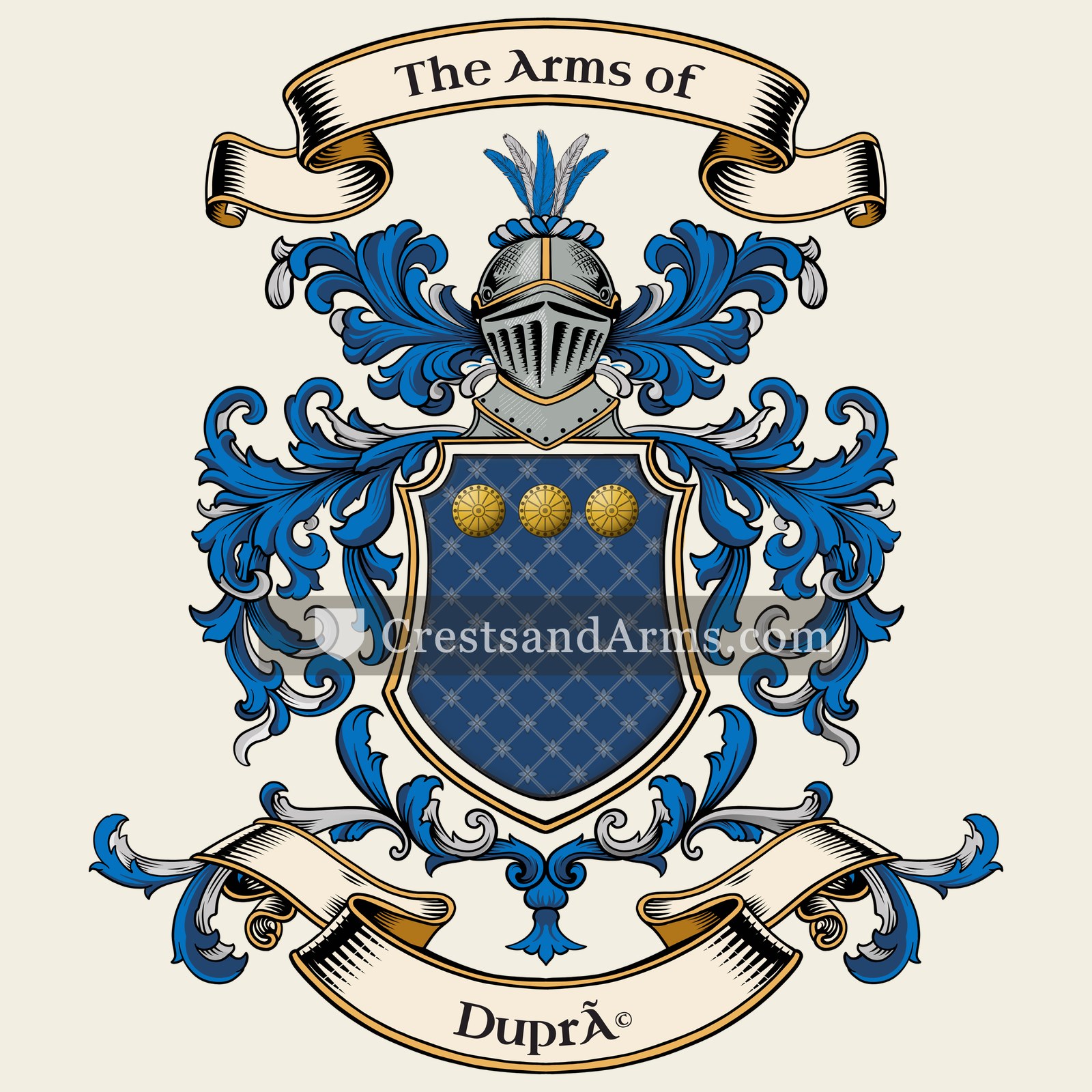 The Dupré coat of arms