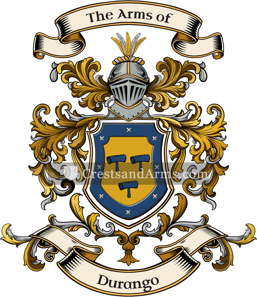 The Durango coat of arms, drawn from the recorded blazon