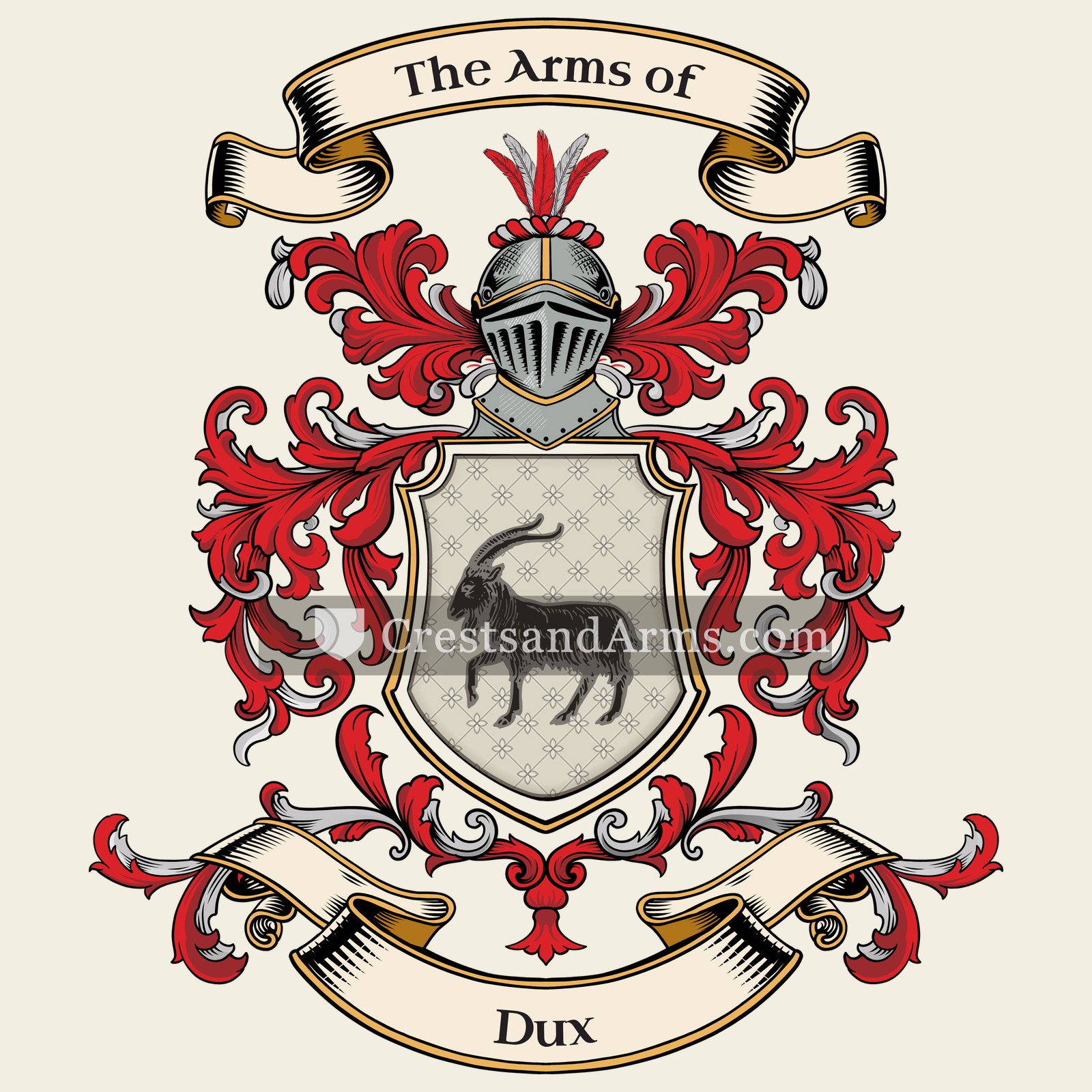 The Dux coat of arms