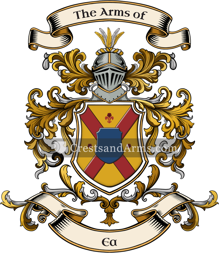The Ea coat of arms, drawn from the recorded blazon