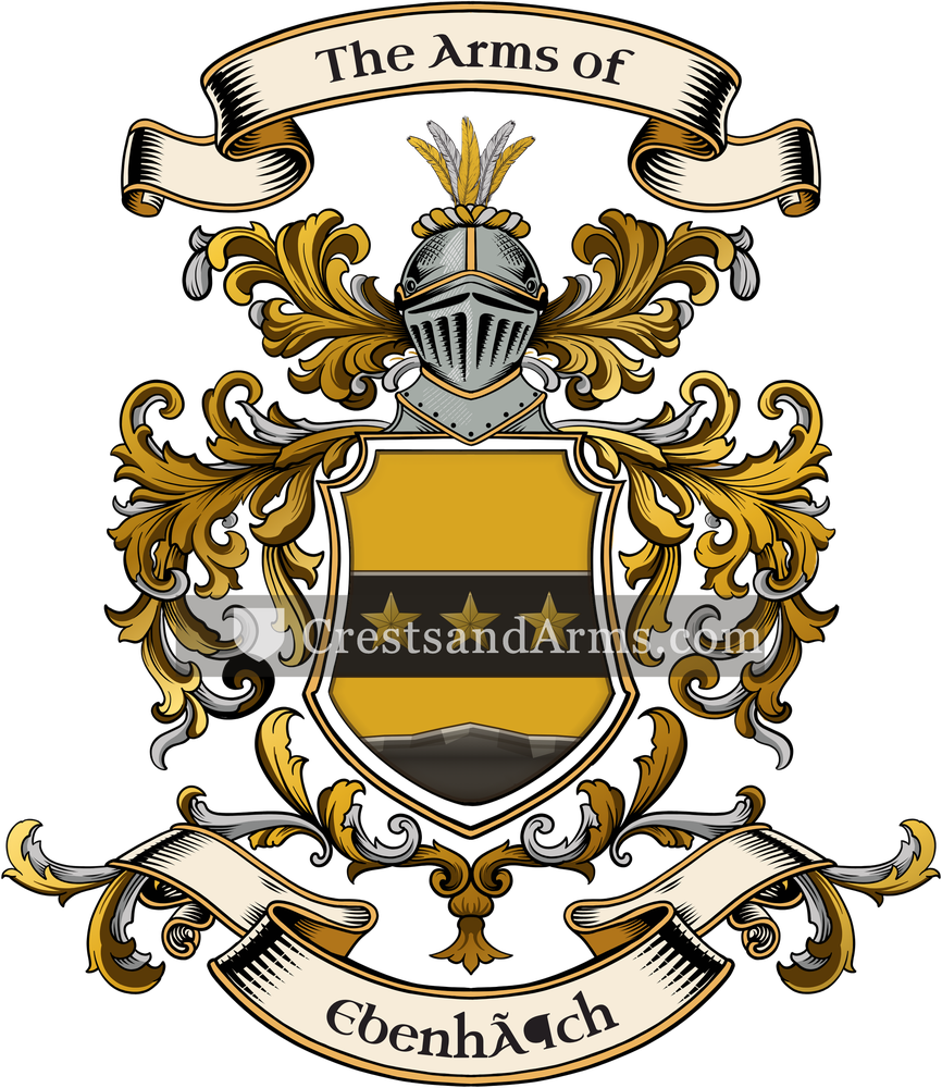 The Ebenhöch coat of arms, drawn from the recorded blazon