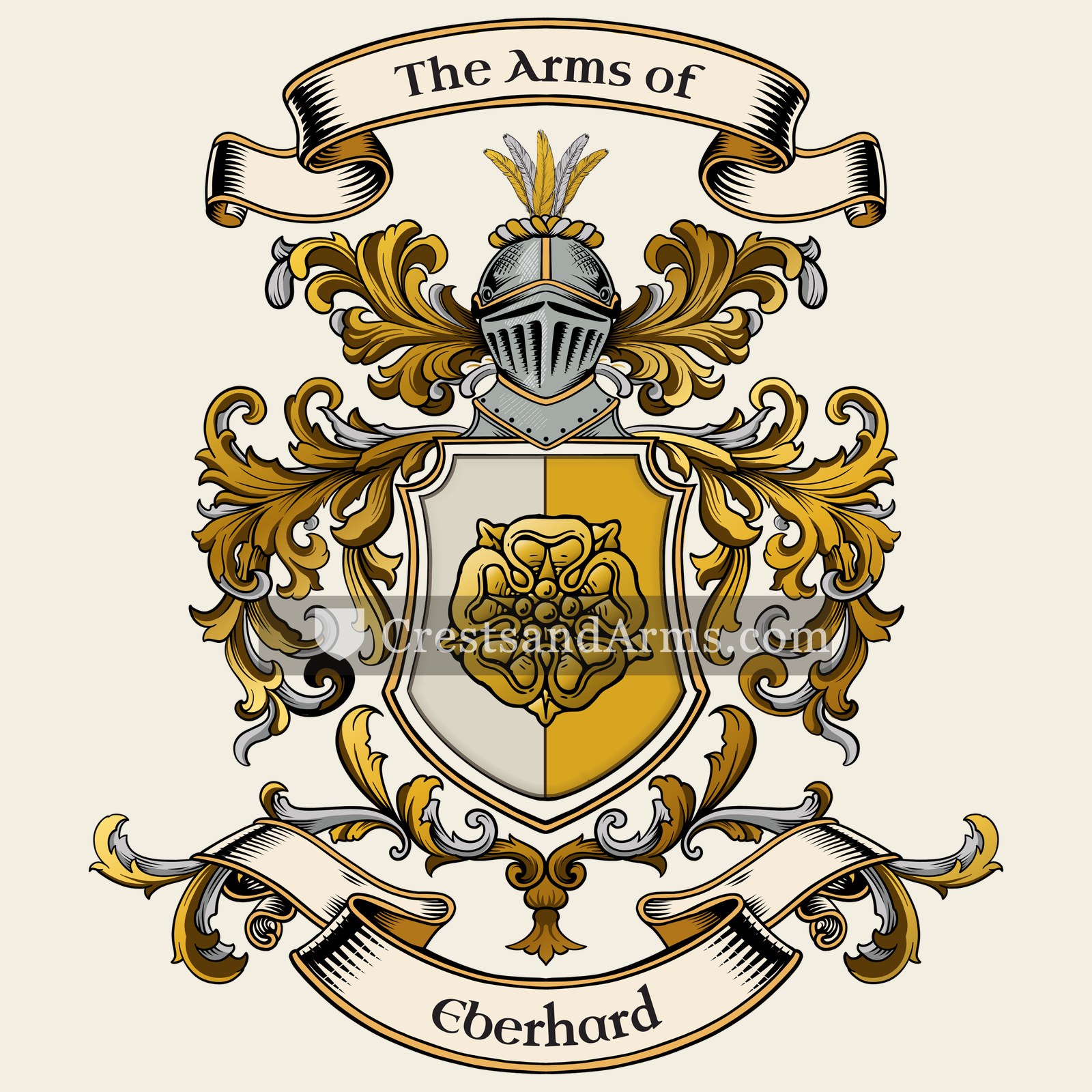 The Eberhard coat of arms, drawn from the recorded blazon