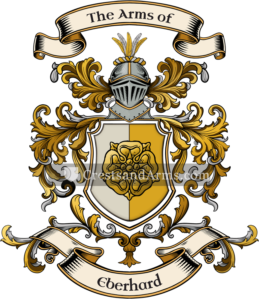 The Eberhard coat of arms, drawn from the recorded blazon