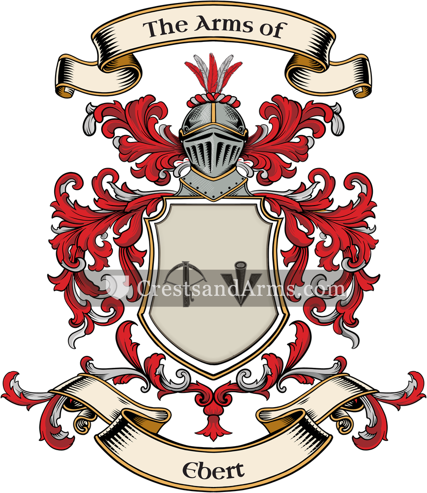 The Ebert coat of arms, drawn from the recorded blazon