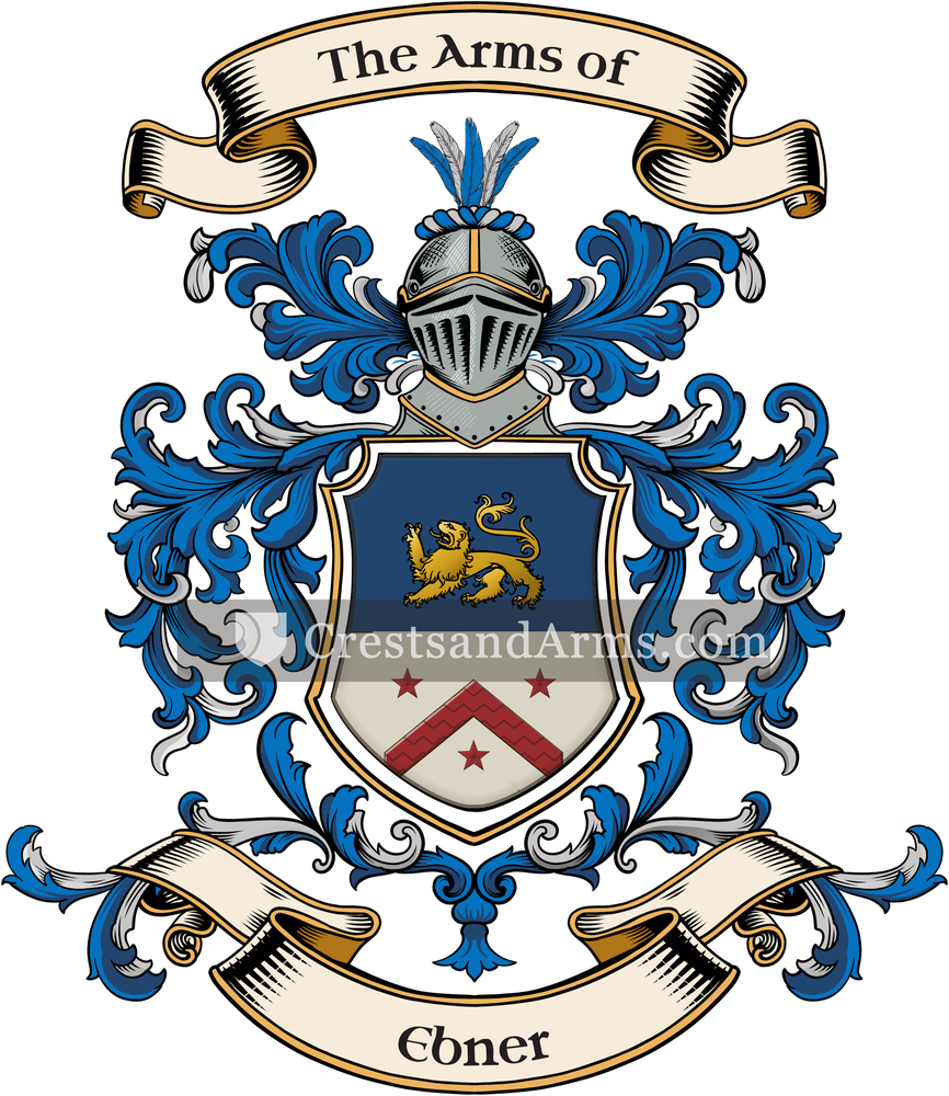 The Ebner coat of arms, drawn from the recorded blazon