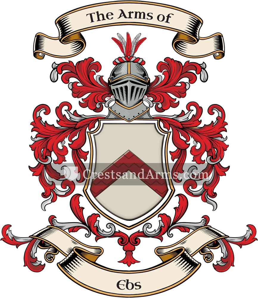 The Ebs coat of arms, drawn from the recorded blazon
